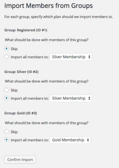 WooCommerce Memberships import groups 2