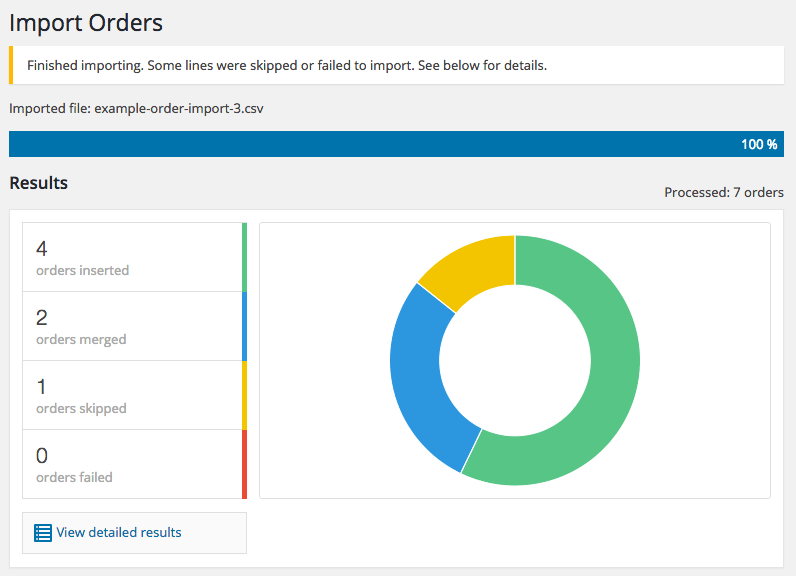 WooCommerce Customer / coupon / Order CSV Import: import progress completed