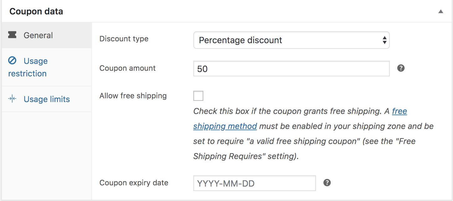 Coupon Management Woocommerce Docs