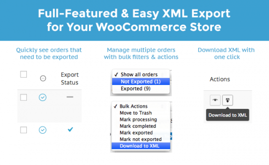 WooCommerce Customer / Order XML Export Suite