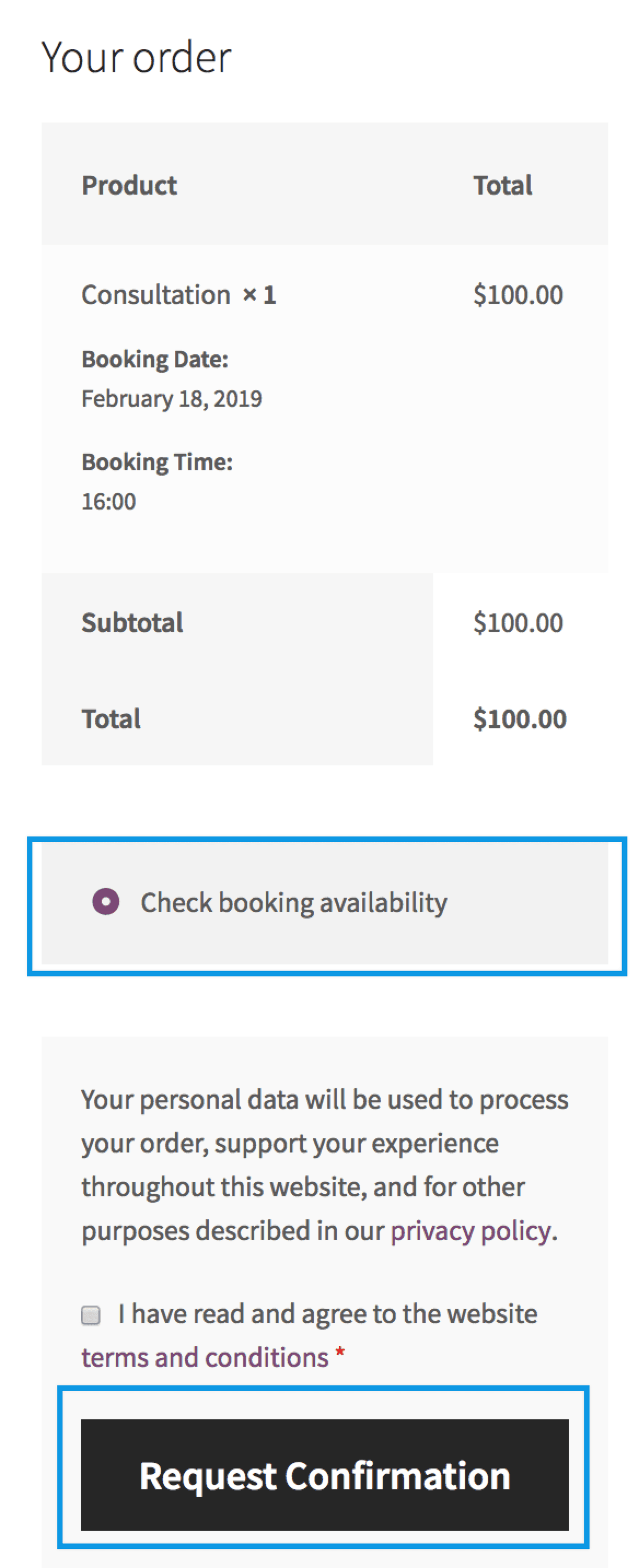 Customer Booking Process Woocommerce Docs