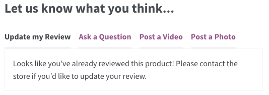 WooCommerce Product Reviews Pro update review disabled