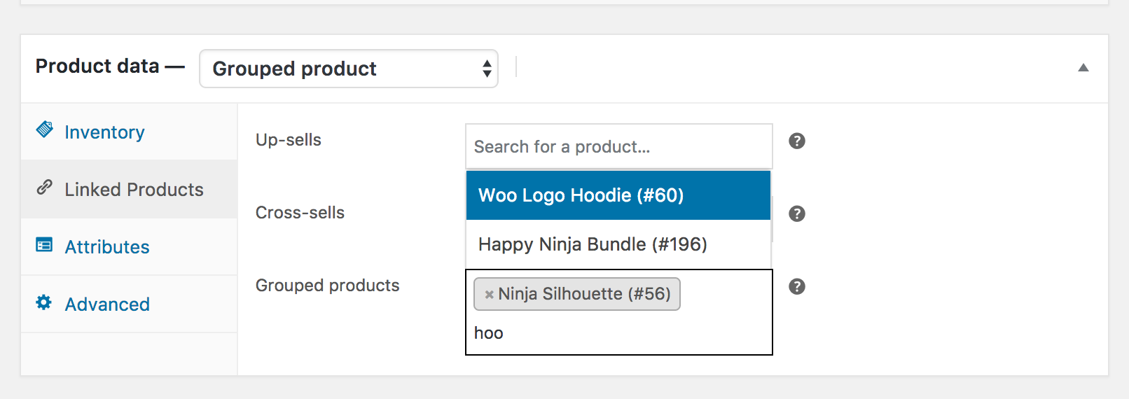 grouped products woocommerce